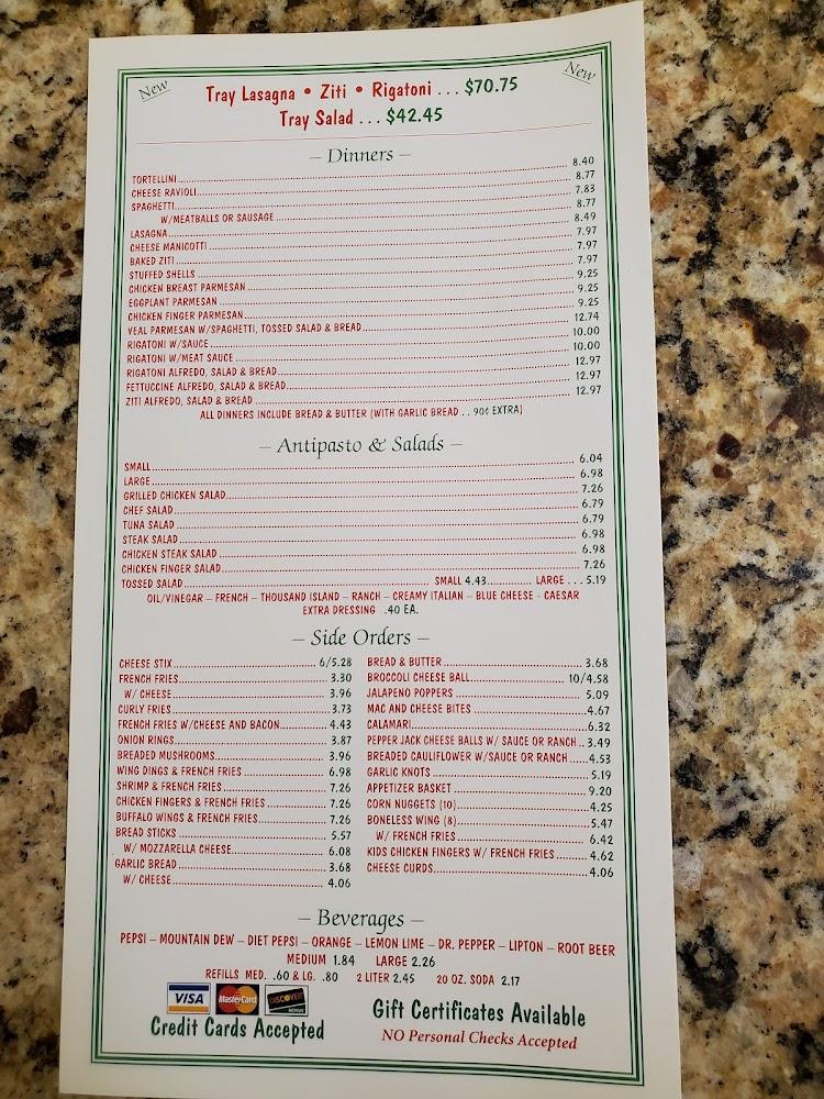 Mamma's Pizza & Restaurant Menu image 2