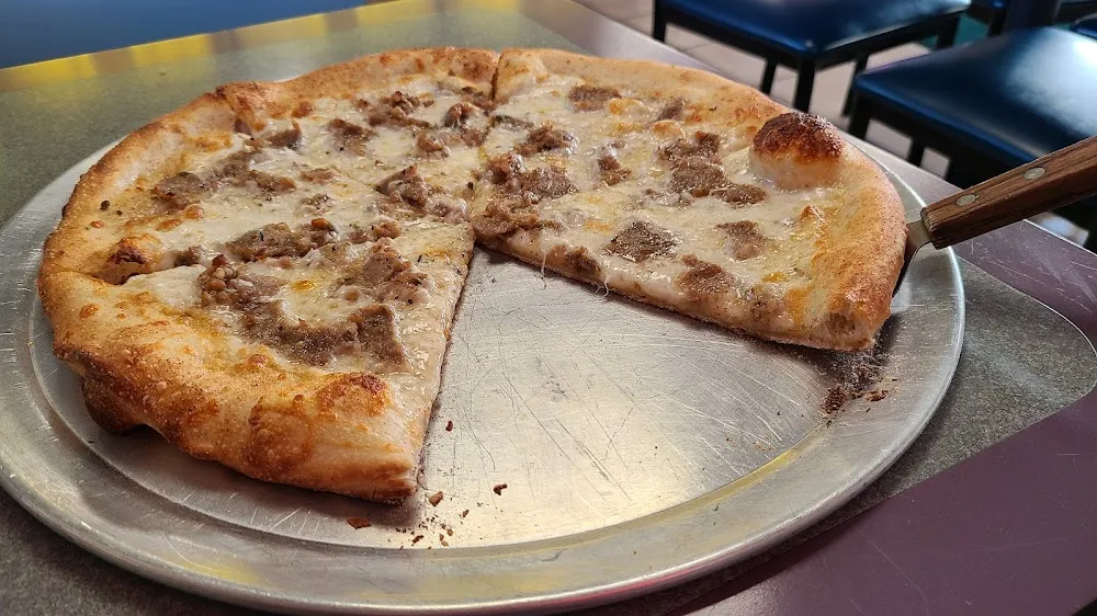 White Pizza with Sausage